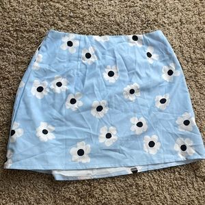 PRINCESS POLLY SHELLY MINI SKIRT BLUE